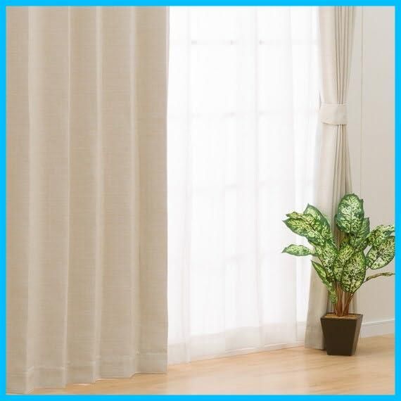 新着商品】2枚入り 100X110cm アイボリー アクト カーテン