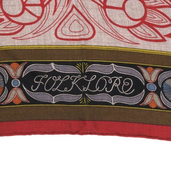 エルメス トライアングルカレジェアン・カシミヤシルク 【Bランク  