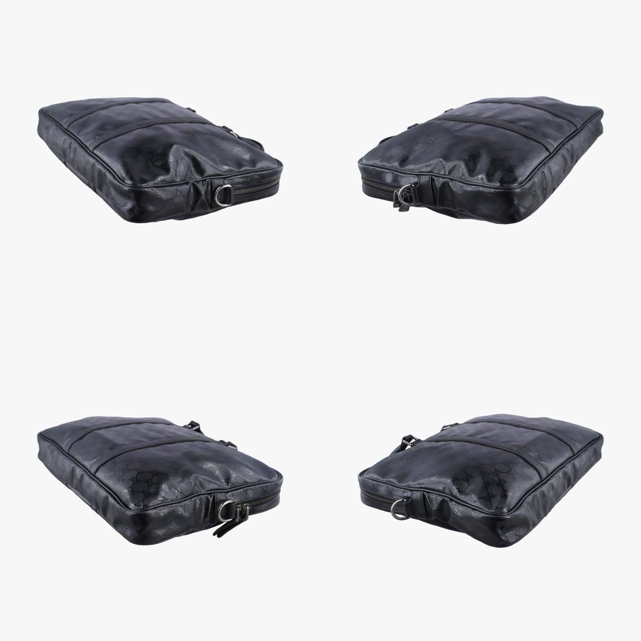 グッチGucciディアマンテブラックPVCコーティングキャンバス