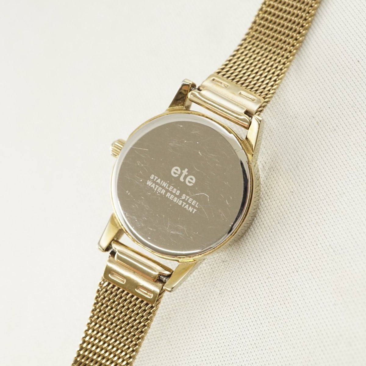 ete エテ 腕時計 USED品 ソーラー ウォッチ メッシュベルト
