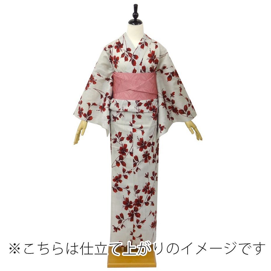 浴衣 反物 レディース[つやび×雅姫] 綿麻 花 薄グレー 9TM-4 - メルカリ 