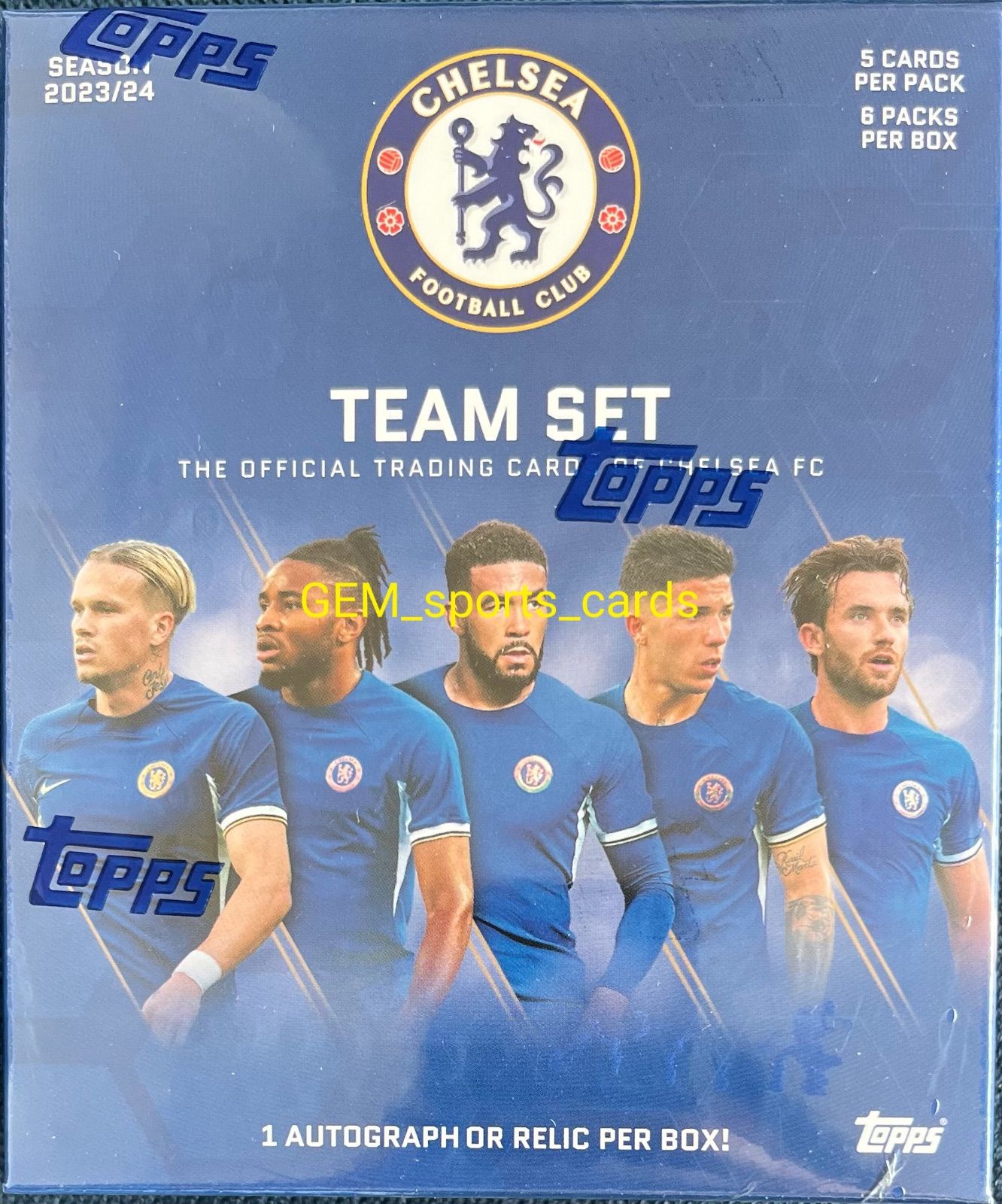 【新品未開封】Topps Chelsea FC Official Team Set 23/24 2Box