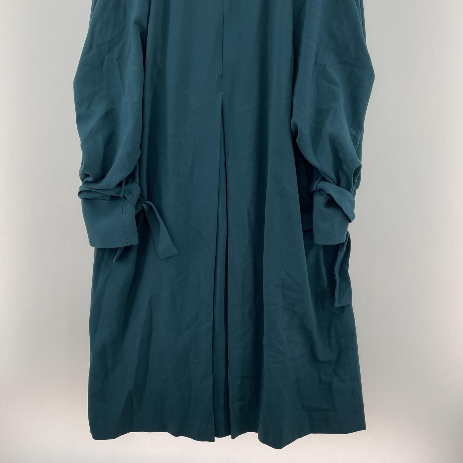 ADOREアドーア ベルスリーブ＆袖リボン ワンピース グレー ほぼ新品 38