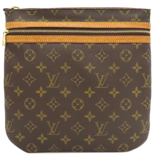 ルイヴィトン LOUIS VUITTON ショルダーバッグ ポシェット ボスフォール モノグラムキャンバス モノグラム ゴールド金具 茶 M40044 MI0095