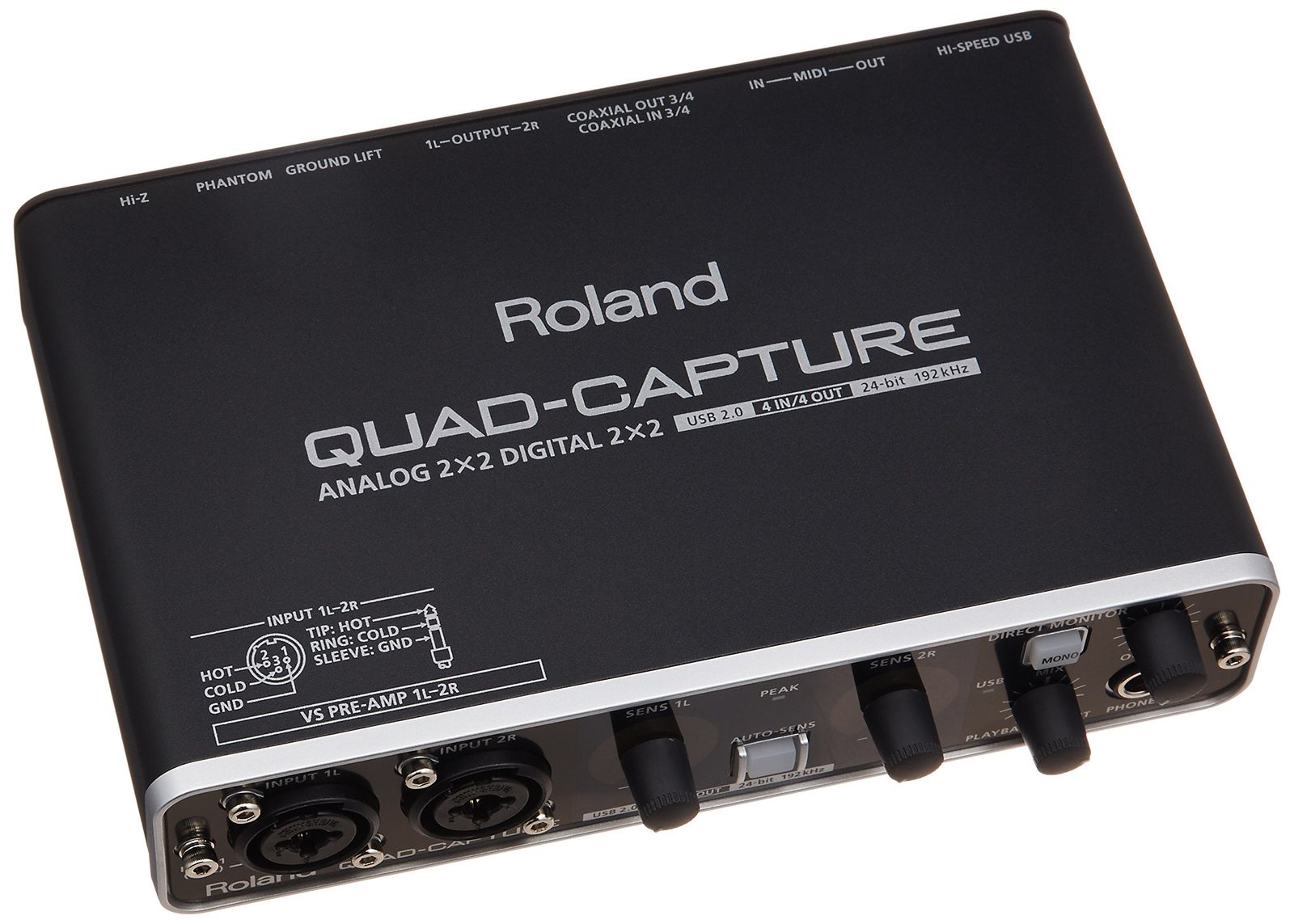 Roland QUAD-CAPTURE USBオーディオ・インターフェース UA-55 簡易動作