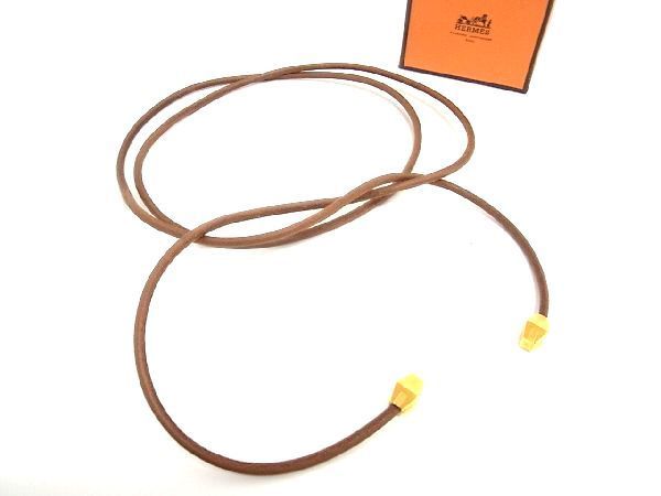 □新品同様□ HERMES エルメス ラニエール レザー チョーカー 