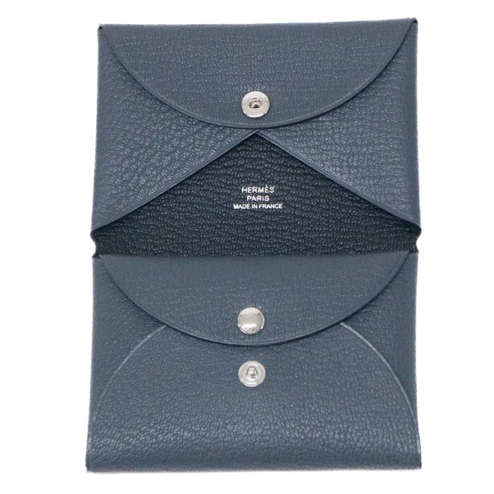 エルメス HERMES カルヴィ デュオ ヴェルソ シェーブル (レザー) SV 