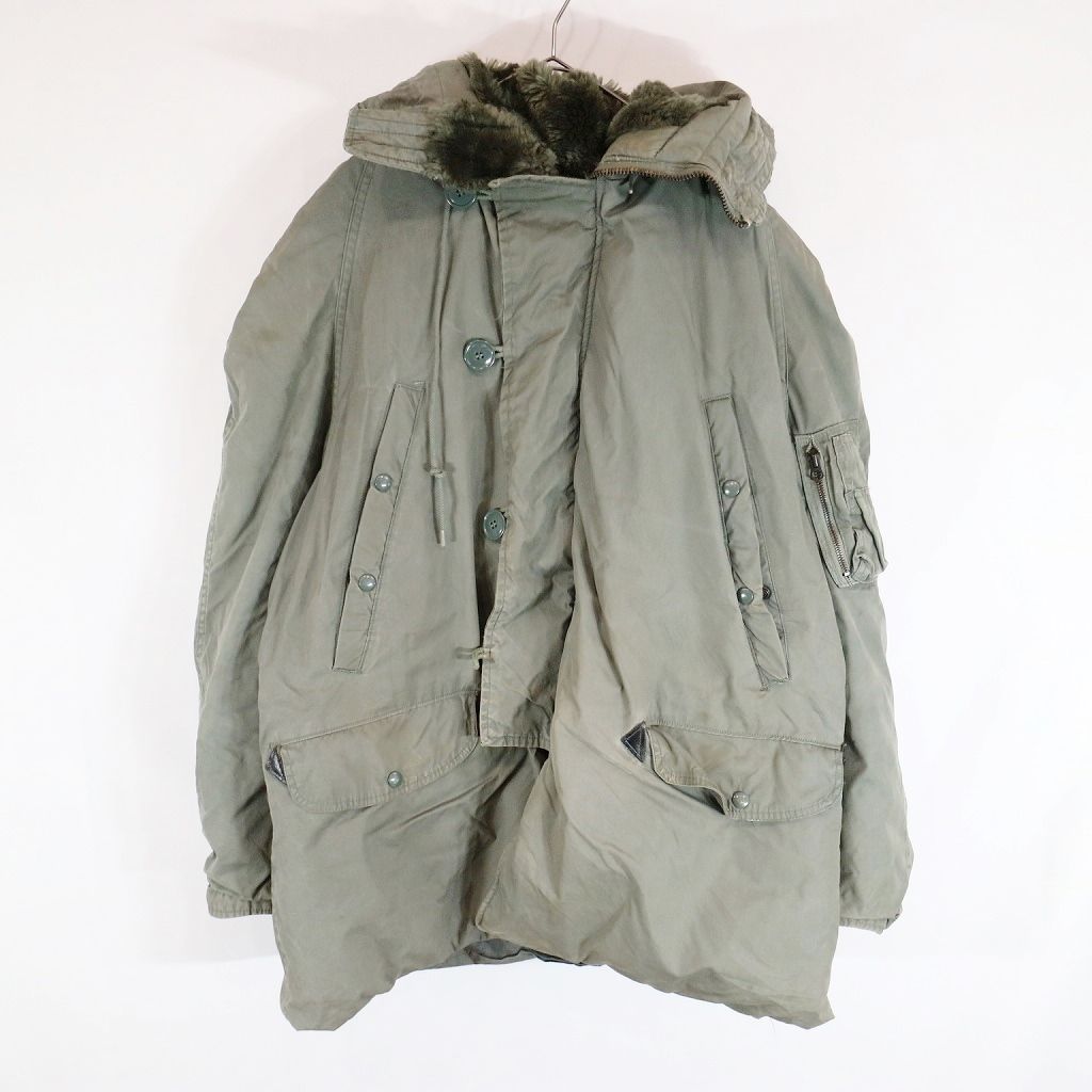 SALE/ 80年代 米軍実物 U.S.AIRFORCE  JACKET FLYER'S LIGHTWEIGHT フライトジャケット ミリタリー 戦闘服 オリーブ (メンズ XS)  N9768