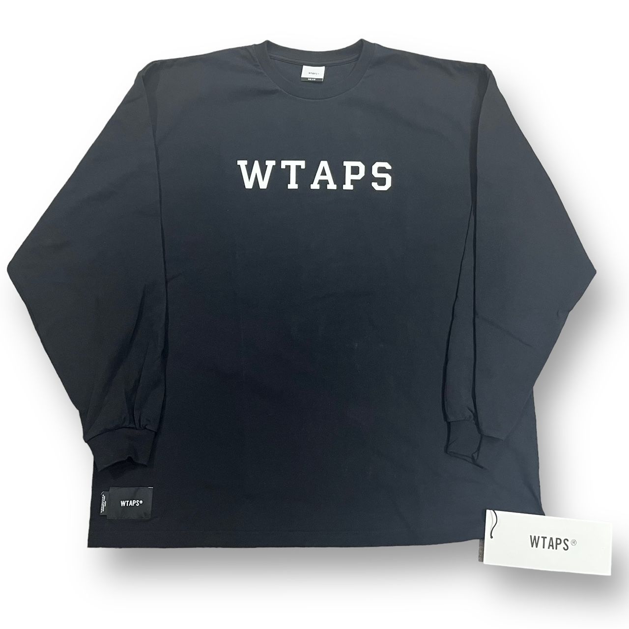 WTAPS 23AW COLLEGE LS カレッジロ232ATDT-LTM03 新品 WTAPS 23AW COLLEGE LS カレッジロゴ カットソー ダブル