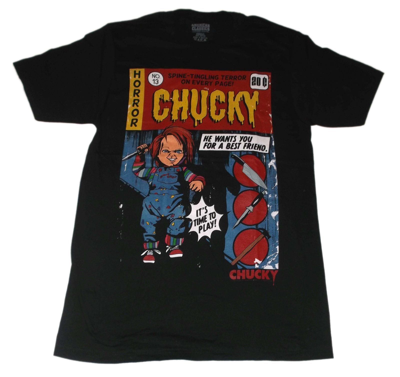 チャイルド プレイ チャッキー Tシャツ CHUCKY COMIC 正規品