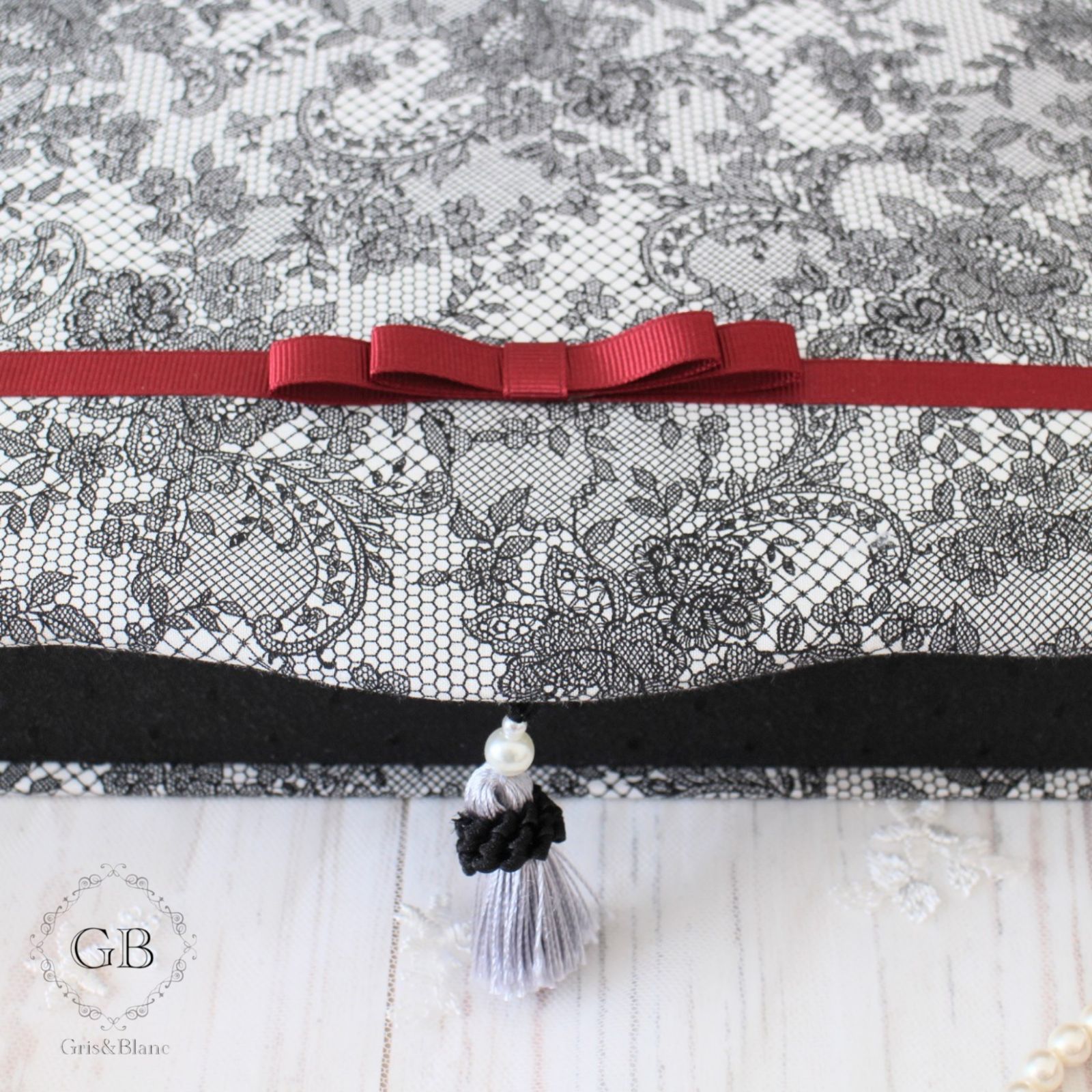 アンティーク ロココリボン 小物入れ　ケース　ボックス　レース　ローズトリム アンティーク ロココリボン 小物入れ ケース ボックス レース