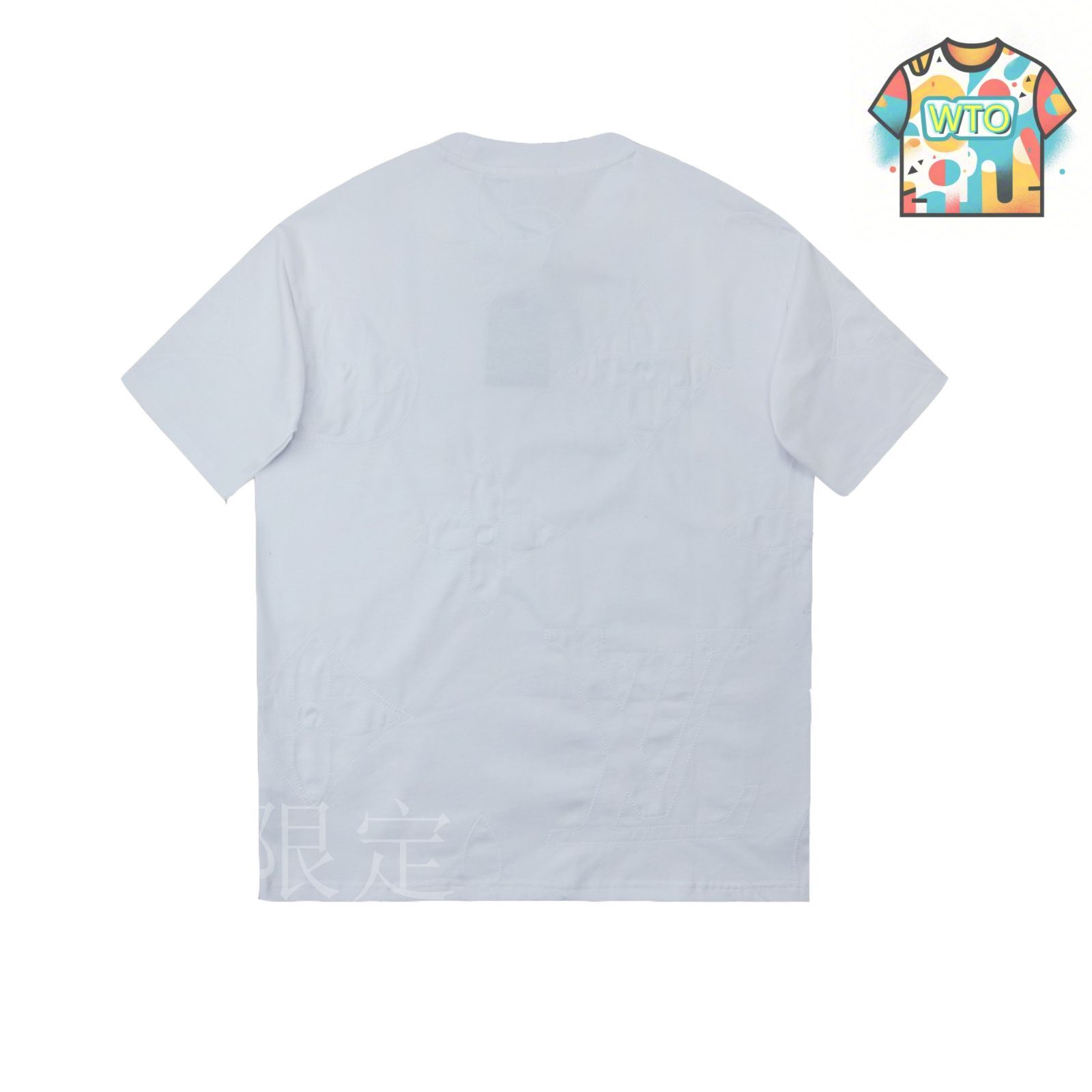 【背中ロゴがかわいい♡】Louis Vuitton コットン Tシャツ ルイヴィトン☆Tシャツ コットン ステッチ ロゴ モノグラム