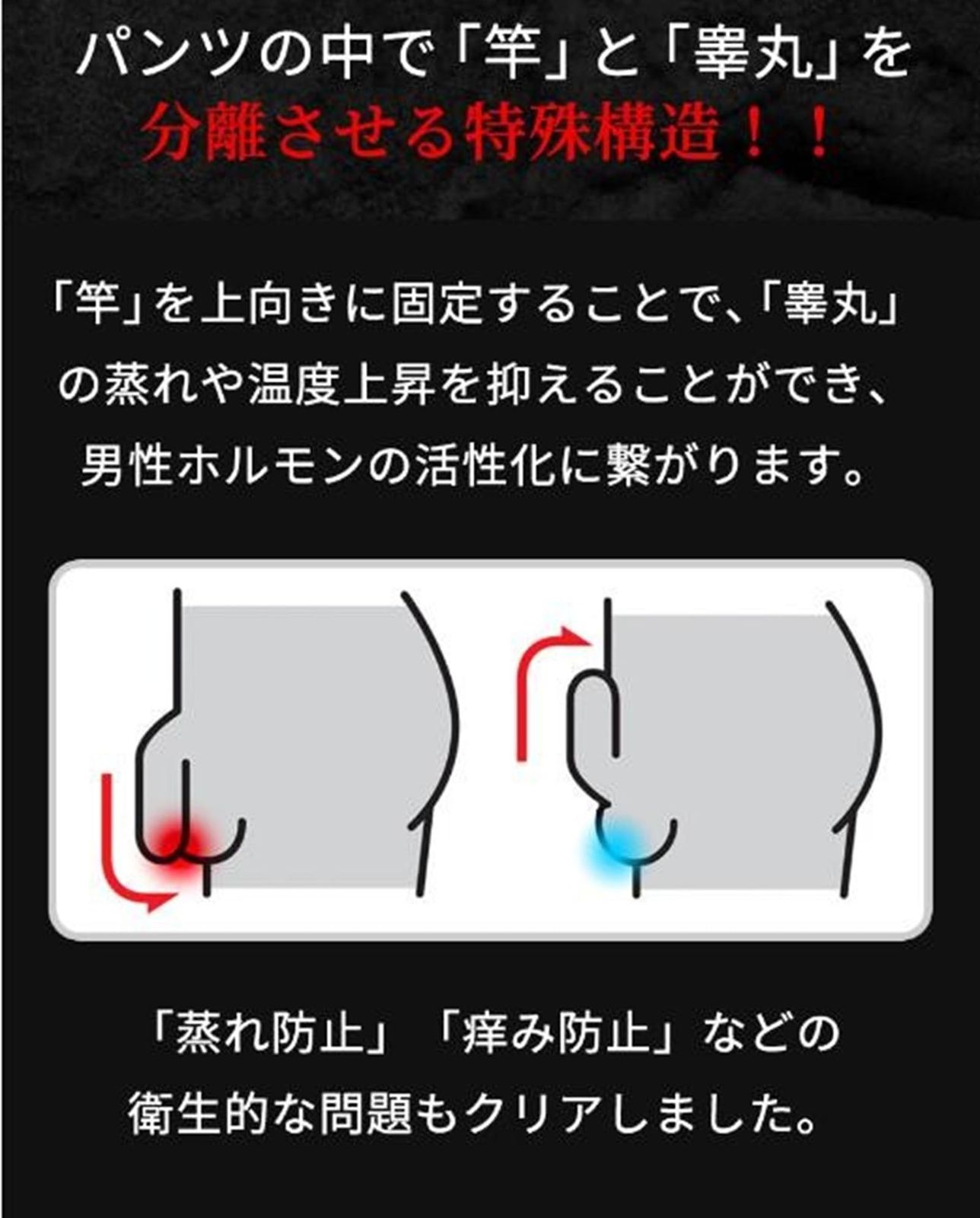 男 の パンツ の 中
