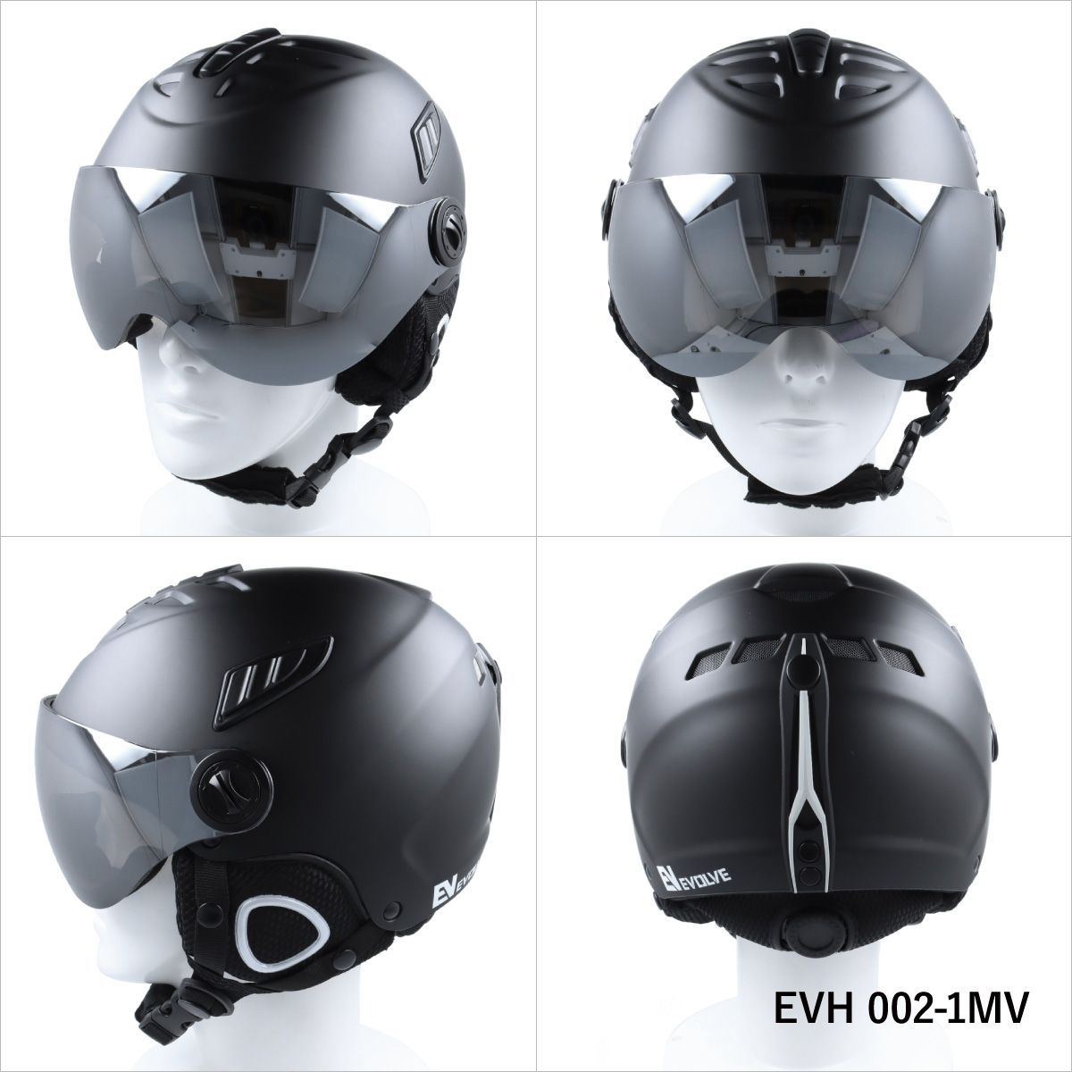【未使用品】バイザー付きヘルメット イヴァルブ EVOLVE EVH 002 バイザー付き ヘルメット スキー スノーボード スノボ
