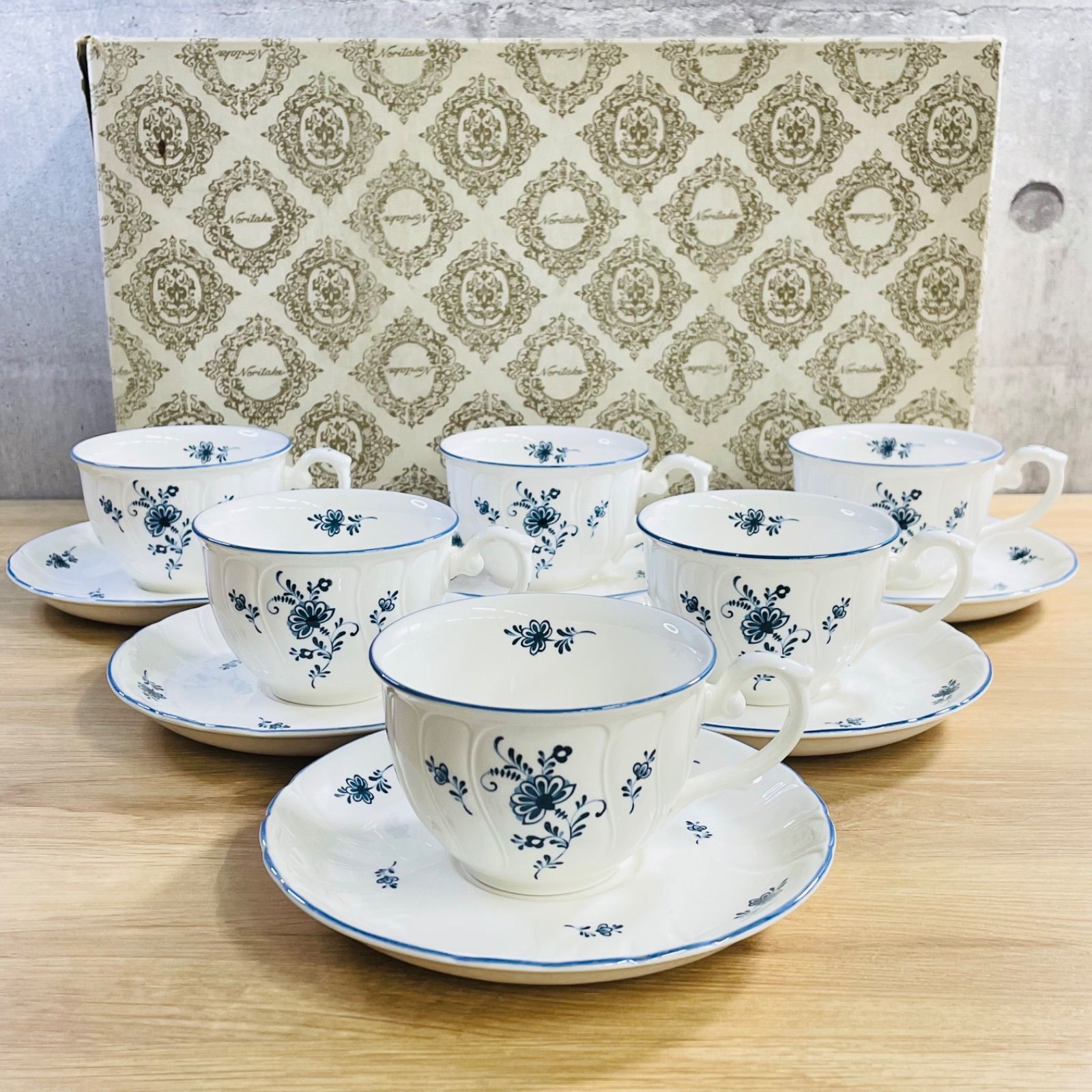 希少 Noritake CRAFTONE カップ＆ソーサー 6客セット 8709