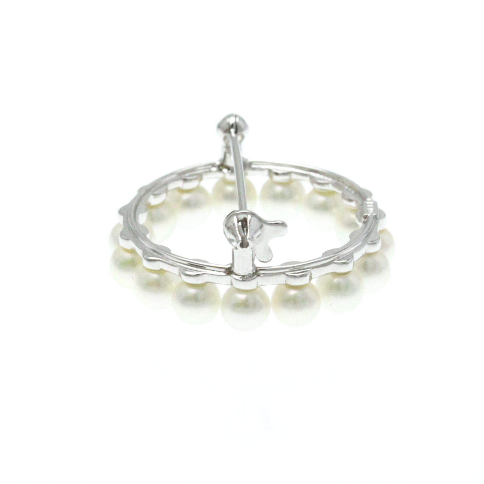 M04/057 MIKIMOTO ミキモト パールブローチ シルバー ミキモト ピエロ 月 ブローチ パール シルバー MIKIMOTO ムーン