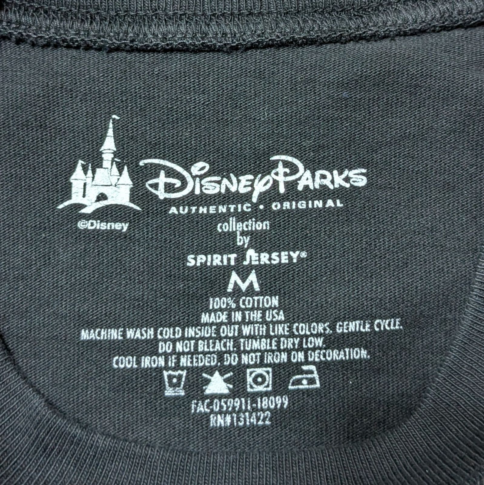 ディズニー スピリットジャージー USA製 ブラック ロンt ロング