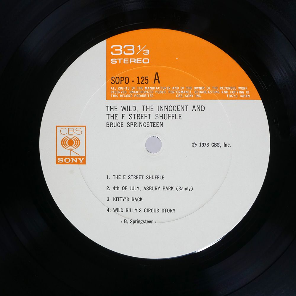 その他 LP Bruce Springsteen Wild, The Innocent SOPO125PROMO CBS SONY Japan Vinyl /00260 Bruce Springsteen – The Wild, The Innocent & The E Street