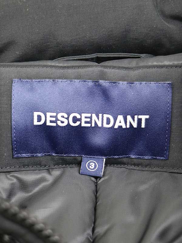 DESCENDANT ディセンダント 19AW ARCTIC PRIMALOFT JACKET パテッドジャケット ブラック 3