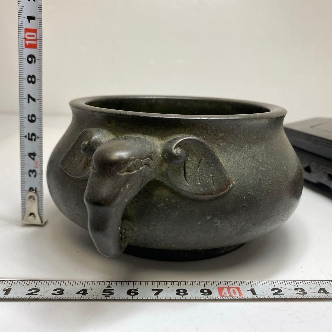 中国古玩　大明宣徳年表　銅香炉　2056g トコヒ　東さ6-1208☆2F 中国古玩 大明宣徳年表 銅香炉 2056g トコヒ 東さ6-1208☆2F - メルカリ