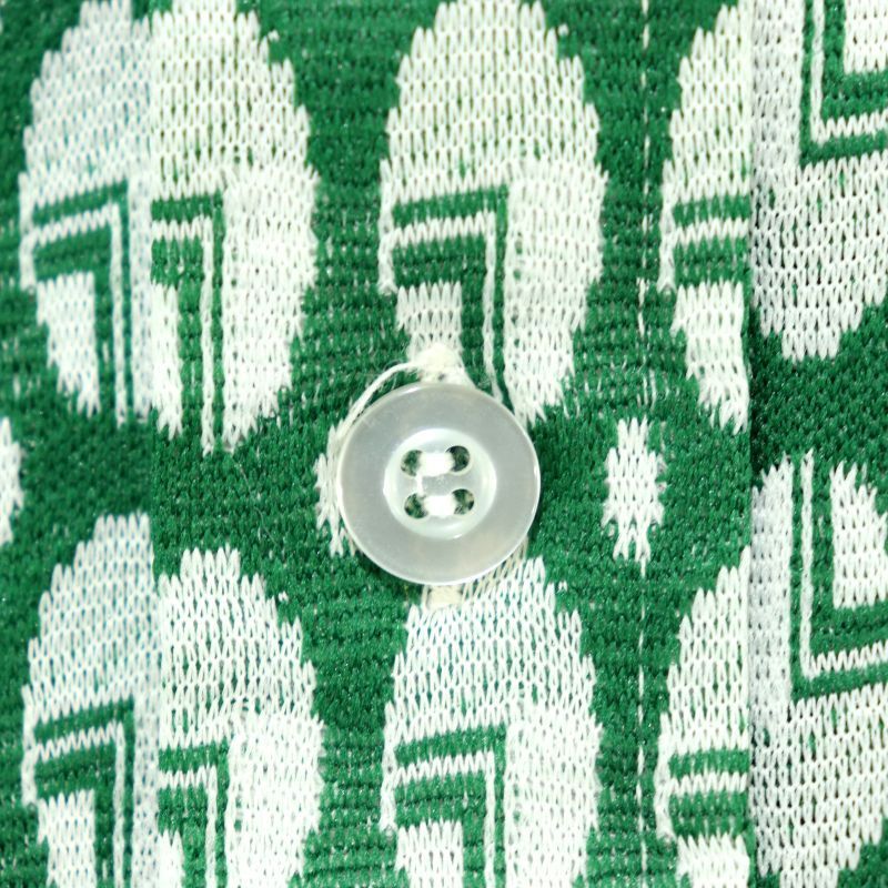 70s vintage J.C.Penney アトミック柄 ジャガード 半袖シャツ メンズ