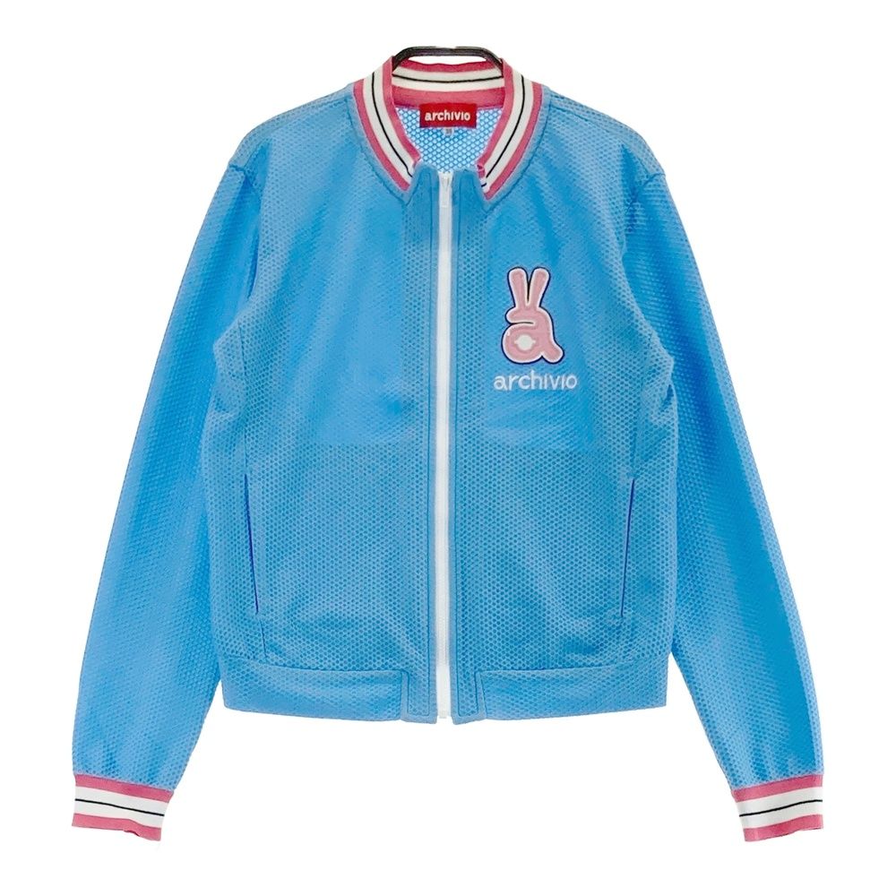 サイズ：36 ARCHIVIO アルチビオ ジップ ジャケット ブルー系