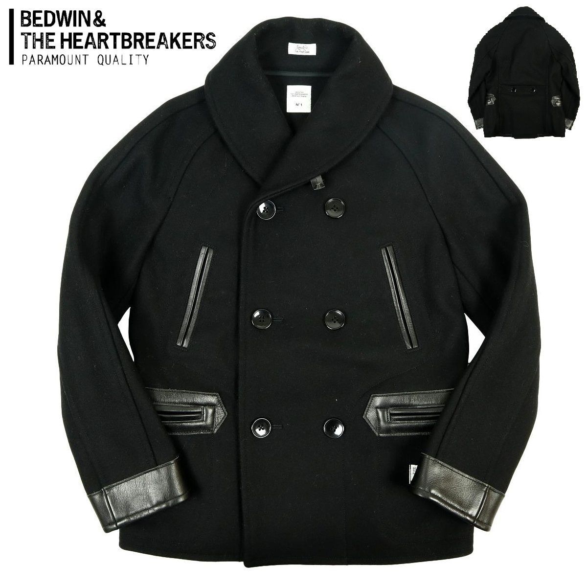 BEDWIN\u0026THE HEARTBREAKERS ピーコート！レッド！日本製