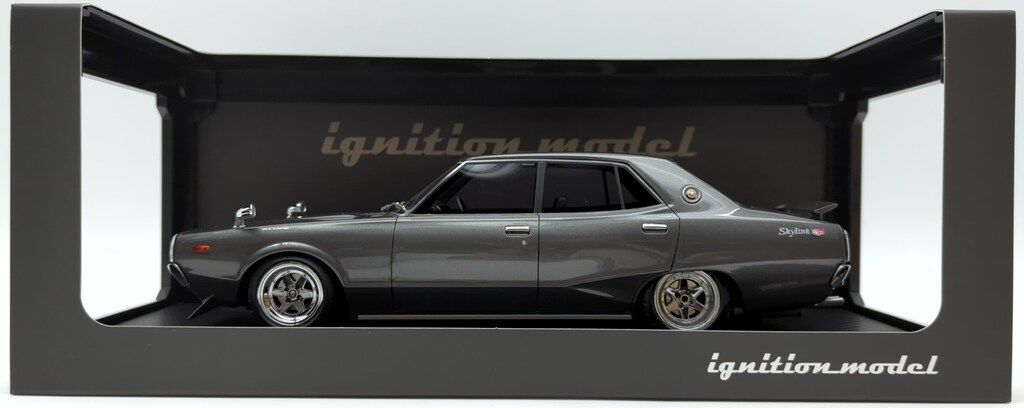 ignition model 1|18 Nissan Skyline 2000 GT-X GC110 Gun Metallic IG1981