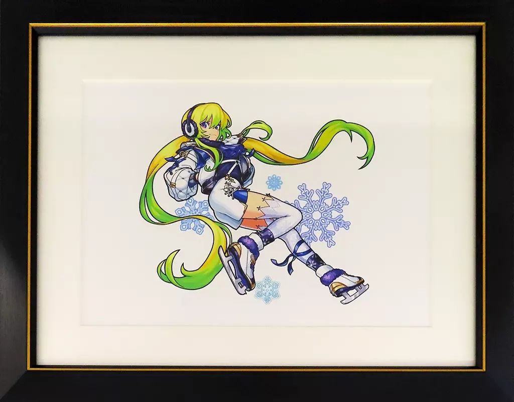 モンスト　高精細複製イラスト　アルセーヌ　winter モンスターストライク 描き下ろしイラストのルシファー winter ver.とアルセー