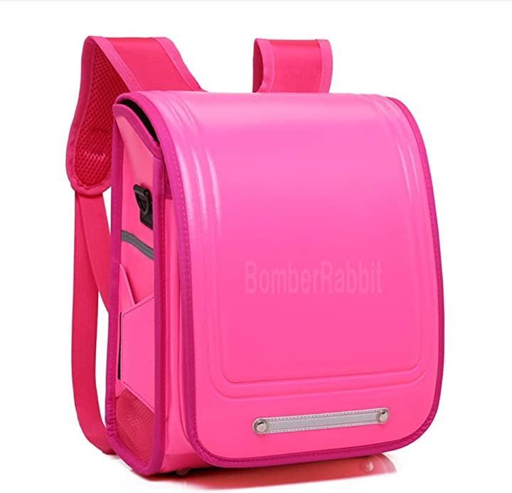  BomberRabbit 軽量 ランドセル 新入学 入学祝い かわいい 女の子 オシャレ無地( ショッキングピンク) その他