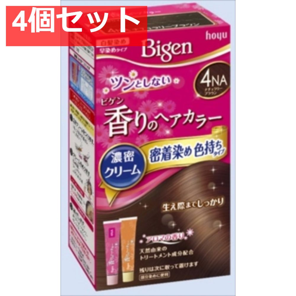 ビゲン 香りのヘアカラー クリーム 4NA ナチュラリーブラウン 4個セット まとめ売り