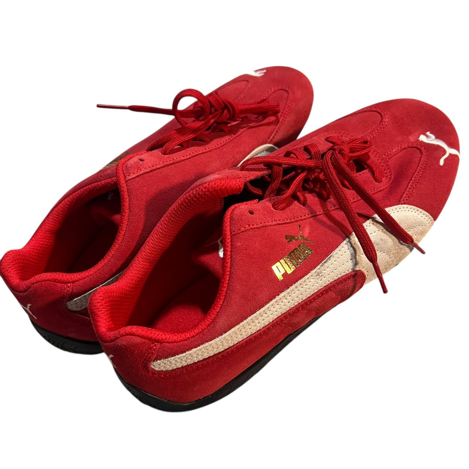 PUMA スエード スニーカー レッド 27cm AT302 PUMA Speedcat OG スエード スニーカー シューズ レッド メンズ