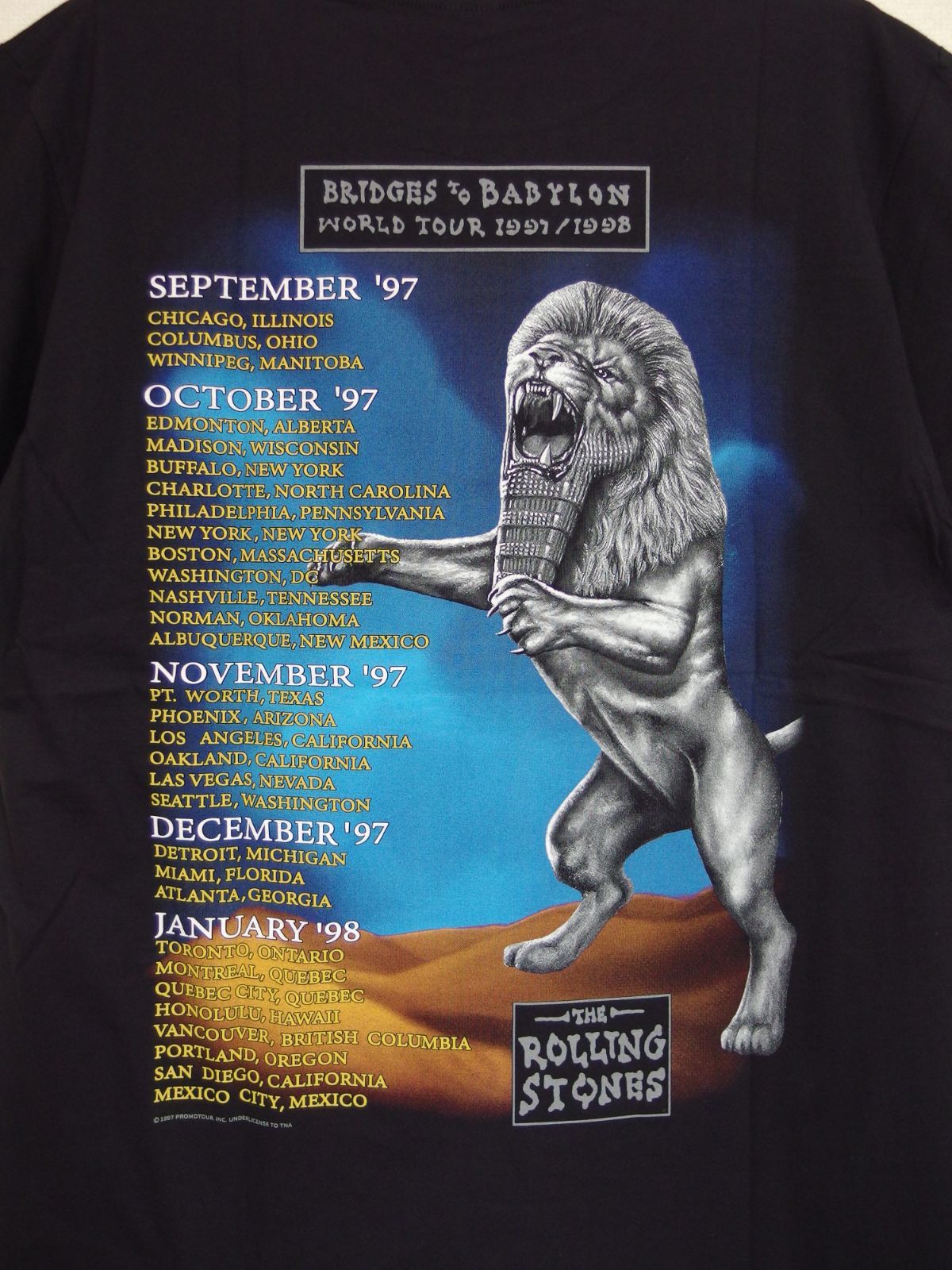 122 ROLLING STONES ローリングストーンズ Tシャツ 半袖 ブラック L 