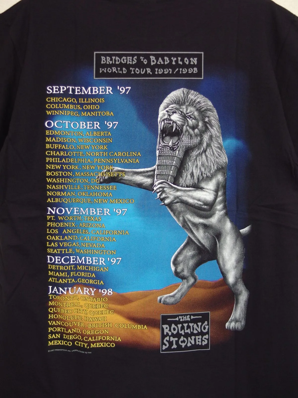 122 ROLLING STONES ローリングストーンズ Tシャツ 半袖 ブラック L
