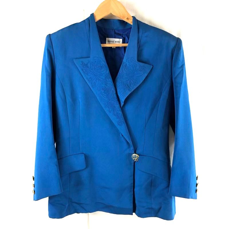 ハナエモリスーツ ハナエモリ 森英恵 ／ HANAE MORI スーツ ジャケット 襟刺繍