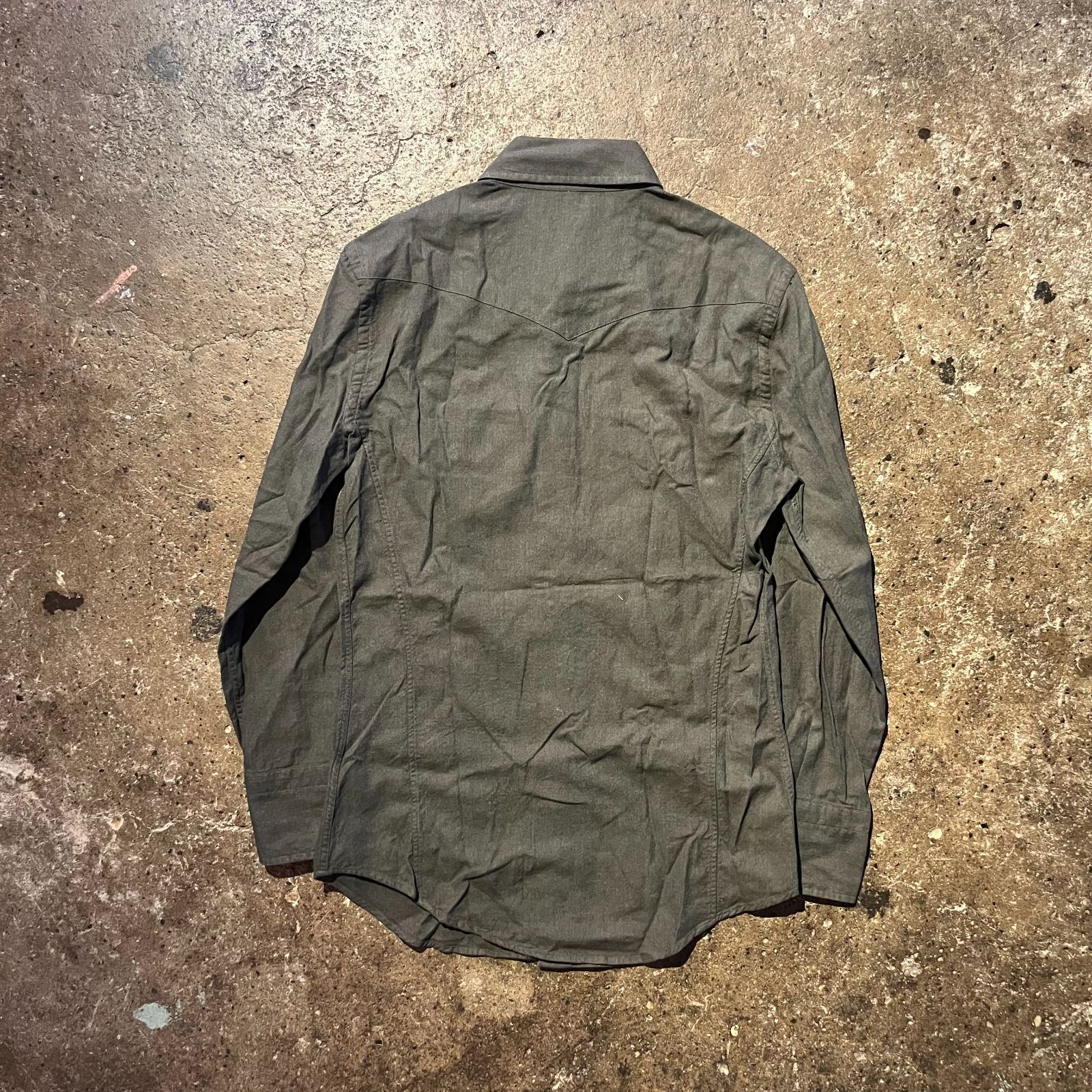 TOM FORD ウエスタンシャツ コットン グレー トムフォード 38 - メルカリ