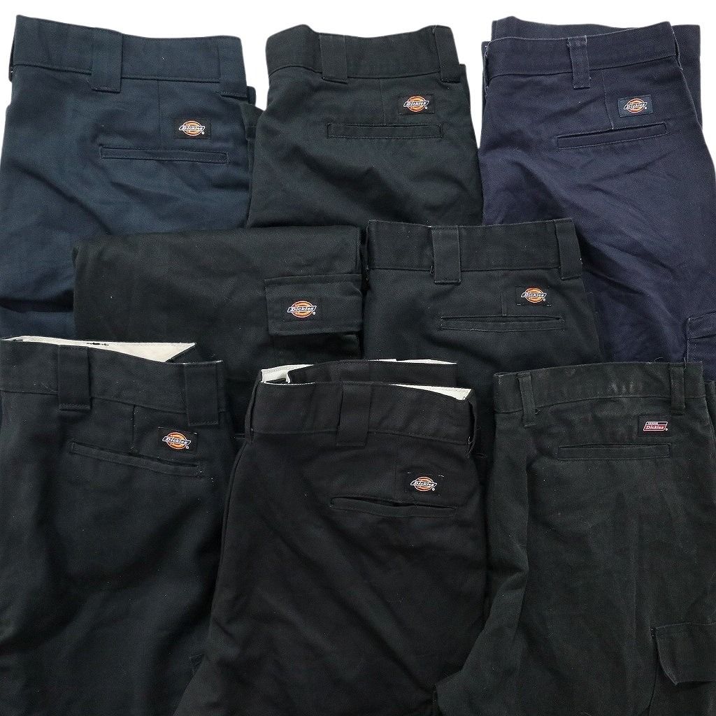 古着卸 まとめ売り ディッキーズ Dickies カーゴ パンツ 8枚セット メンズ 38 ワークパンツ ノープリーツ 古着 NB9723