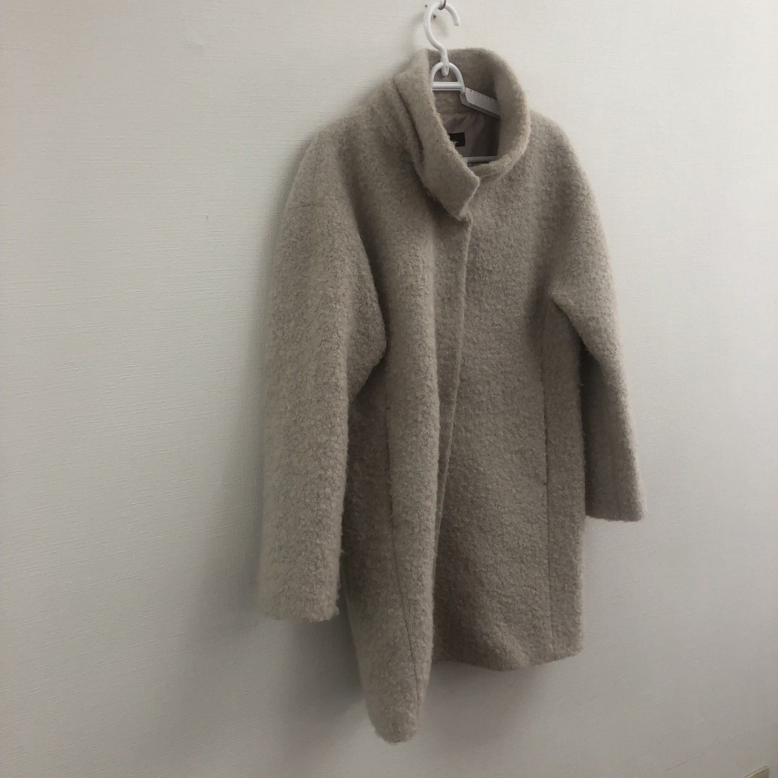 新品完売♡定番♡リフレクト　ベージュ スタンドカラーコート9号MReflect Reflect】リフレクト アウター ロングコート ボア ベージュ系 サイズ9