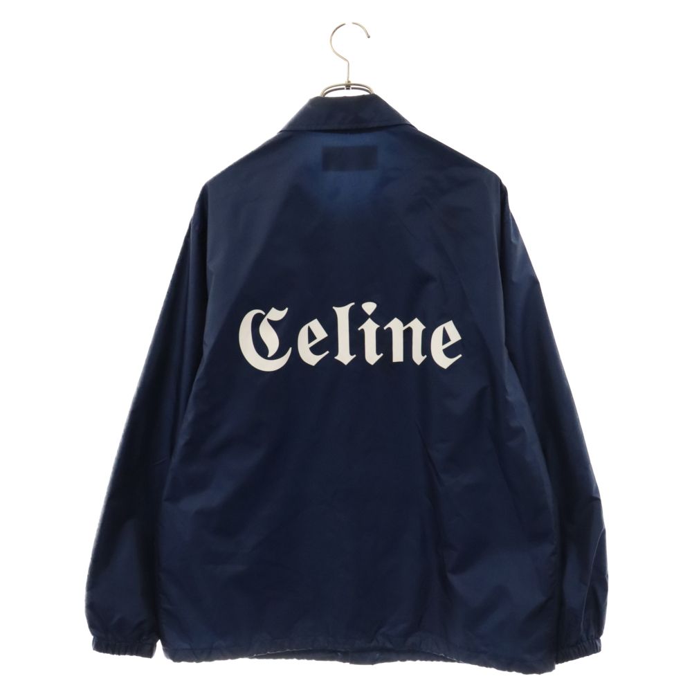 CELINE (セリーヌ) 23SS LONG COACH JACKET ロングコーチジャケットナイロンブルゾン 2W864495M ネイビー