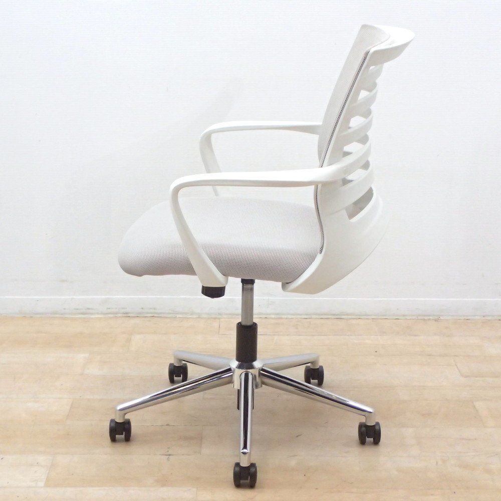 井上金庫 COZ 肘付オフィスチェア COZ-28 ライトグレー 事務椅子 パソコンチェア ワーク メッシュ ロッキング EG18776 オフィス家具 MARWIL-DEMENAGEMENTS_CH