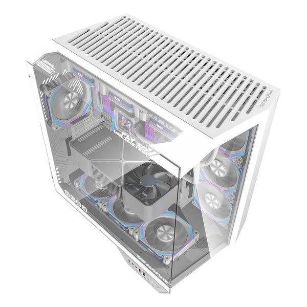 darkFlash ダークフラッシュ ミドルタワーケース DY470 ATX|ピラーレス|ホワイト DY470-PCCASE-WHITE 2647246 CHRISTIANNAURATH_COM_BR