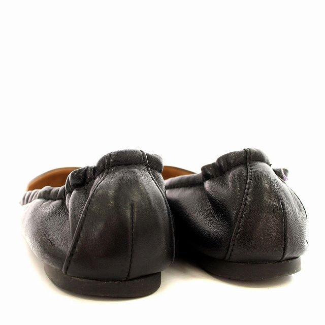 トリーバーチ TORY BURCH フラットシューズ 6 1/2 M - レザー 黒