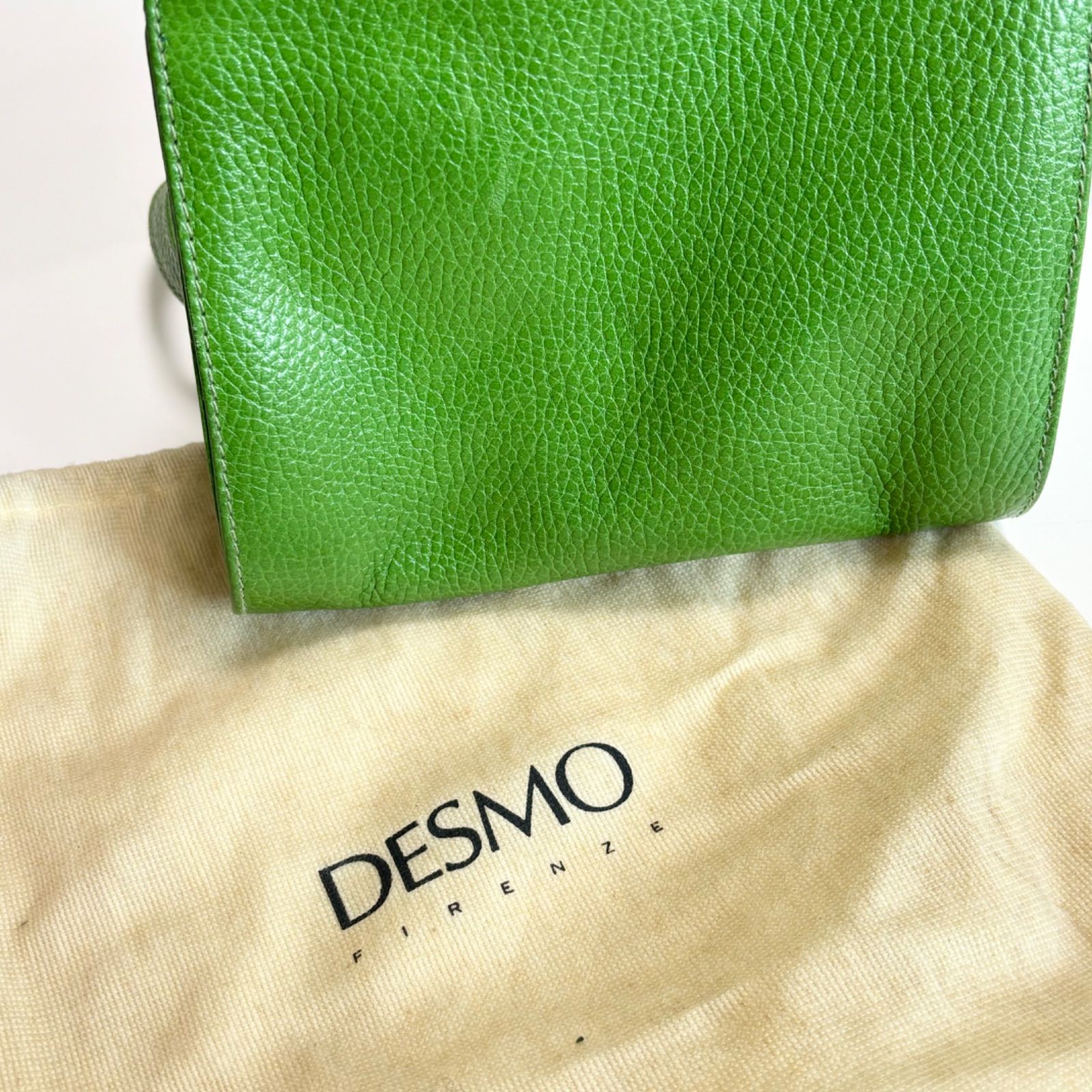 送料無料】DESMO/デズモ/ハンドバッグ/ショルダーバッグ/黄緑