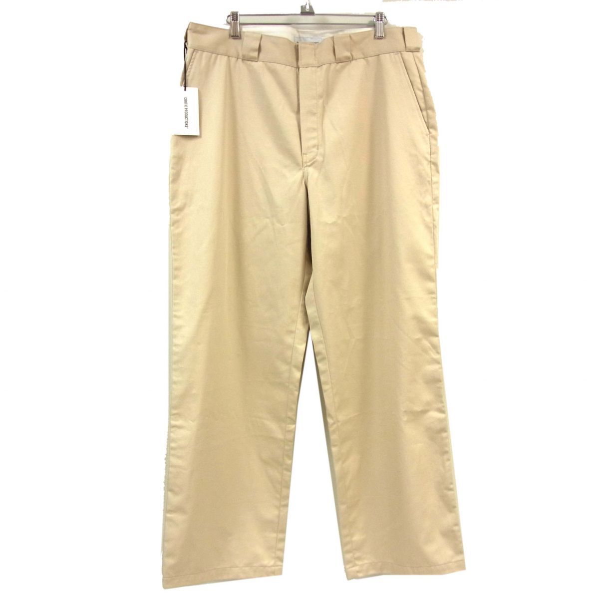 新品 定価25,300円 24SS◆COOTIE PRODUCTIONS クーティー スムースチノクロス トラウザーズ パンツ 日本製 XLサイズ メンズ