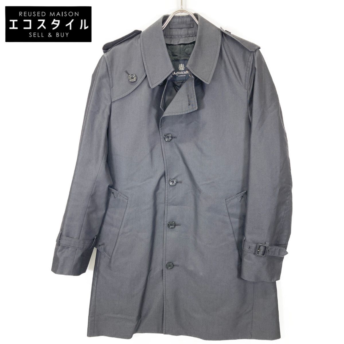 Aquascutum アクアスキュータム ﾀﾞｰｸｸﾞﾚｰ 2206451504-96 ｷﾙﾃｨﾝｸﾞﾗｲﾅｰ