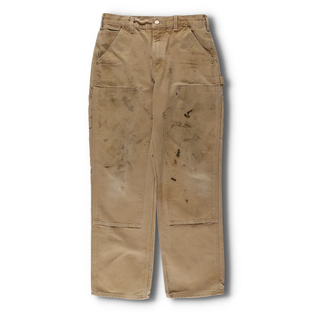G*N様 カーハート　ダブルニーペインターパンツ　ダックパンツ　古着　ブラウン 楽天市場】90s 00s メキシコ製 □ カーハート ダブルニー