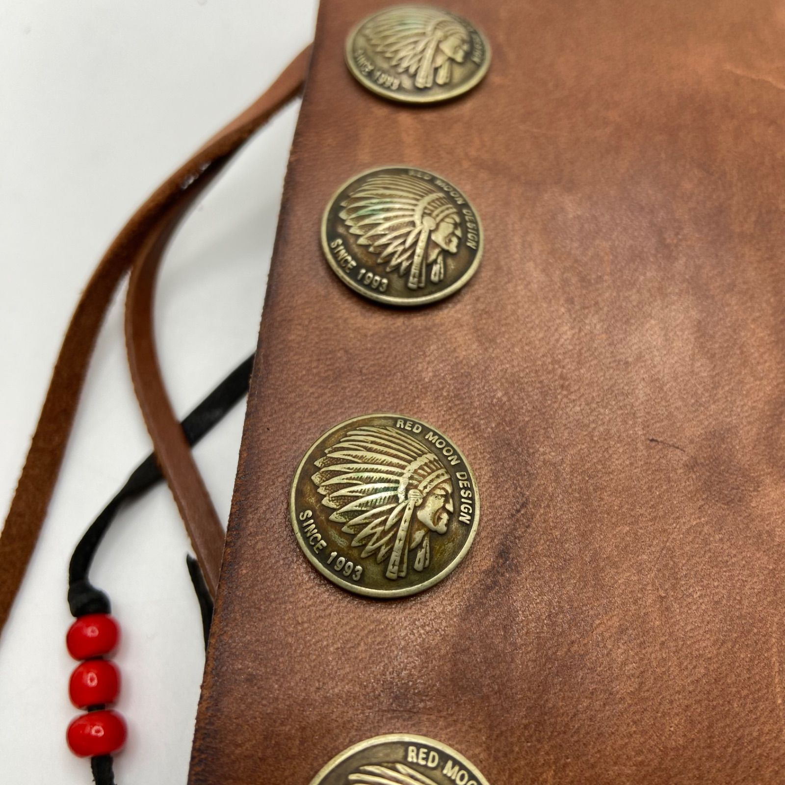 RED MOON メディスンバッグ RED MOON レッドムーン コンチョ レザー メディスン バッグ