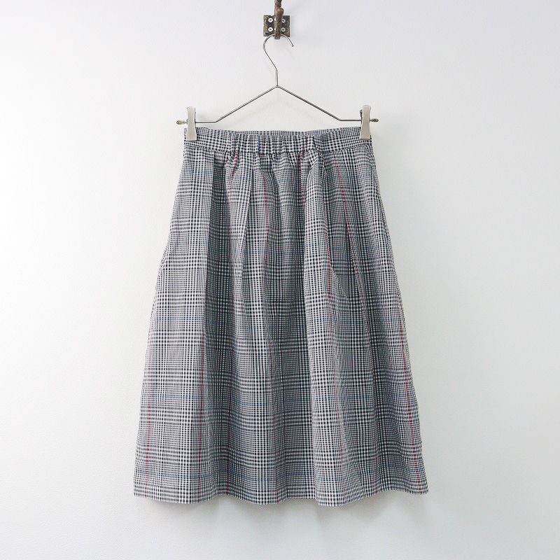 値下げ】美品 エムズグレイシー M'S GRACY チェックプリントフレア