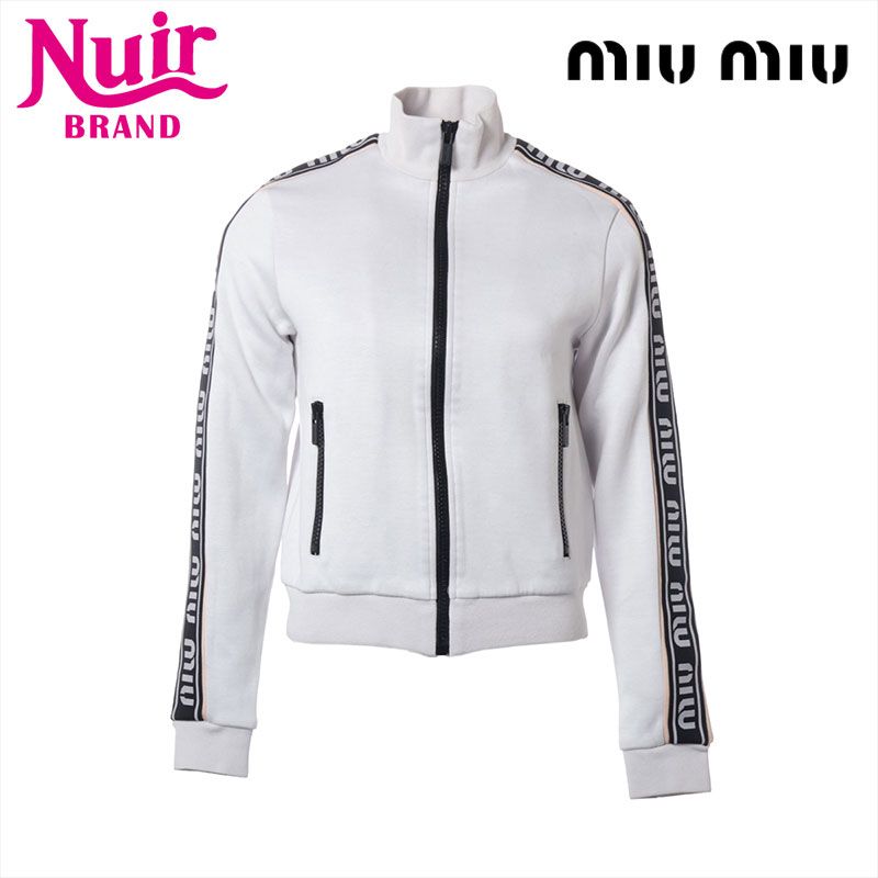 Miu Miu ミュウ ミュウ ジャケット Size S ブルゾン アームロゴ 2020SS