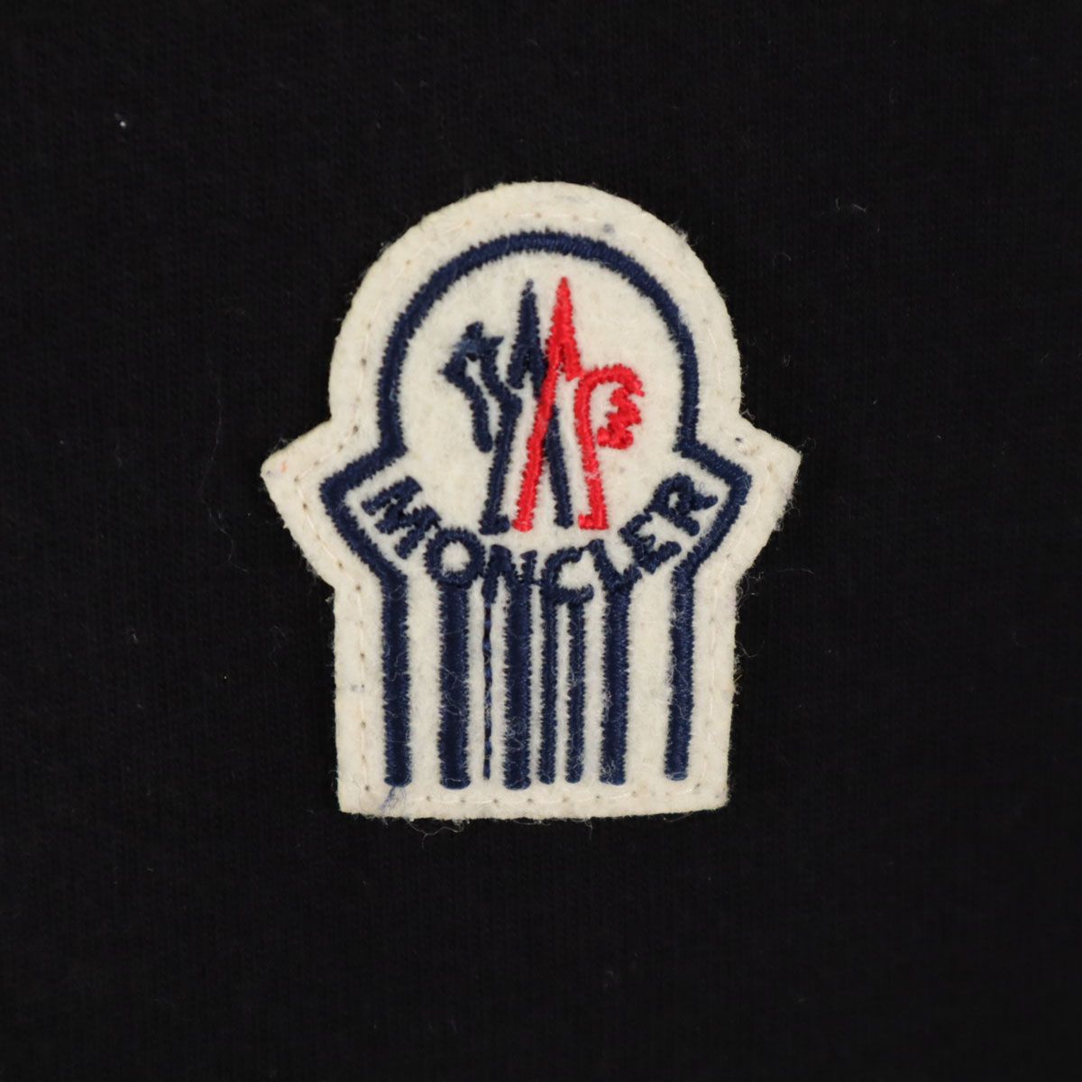 MONCLER モンクレール ロゴワッペン 半袖 Tシャツ M ブラック メンズ  